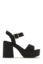 Load image into Gallery viewer, Black Platform Chunky Heels
