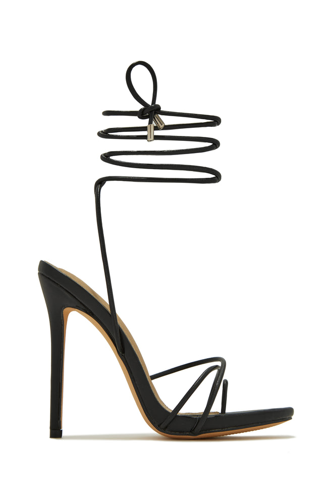 Load image into Gallery viewer, Black Strappy Heels
