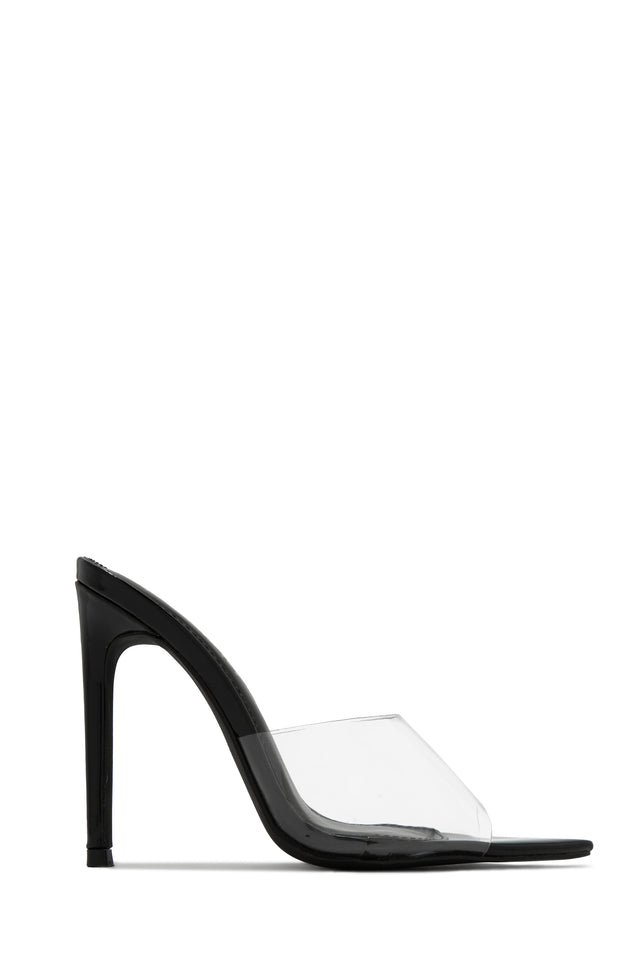 Lexis Clear Chain Link Strappy Heel- White 8