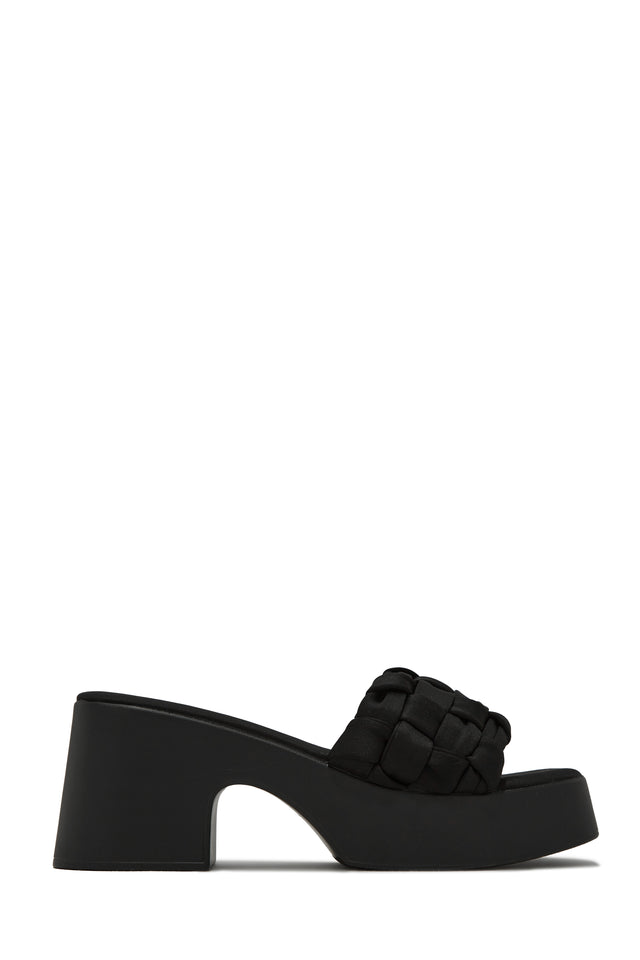 Load image into Gallery viewer, Black Chunky Summer Mules
