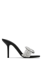 Load image into Gallery viewer, Black Rhinestone Mules
