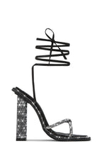 Load image into Gallery viewer, Embellished Black High Heels
