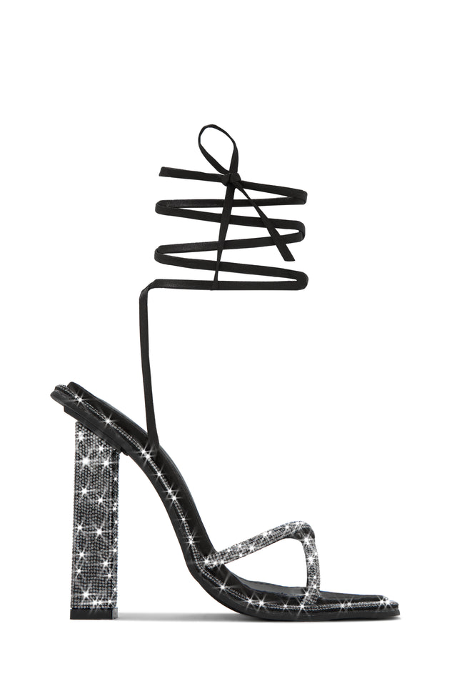 Load image into Gallery viewer, Embellished Black High Heels
