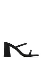 Load image into Gallery viewer, Yesenia Block Mid Heel Mules - Nude
