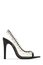 Load image into Gallery viewer, Under The Stars Embellished Slingback Pumps - Black
