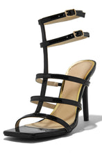 Load image into Gallery viewer, Black Single Sole CAged Heels

