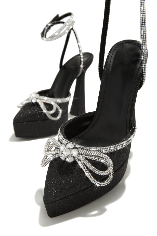 Load image into Gallery viewer, Bow Embellished Glam Shoe
