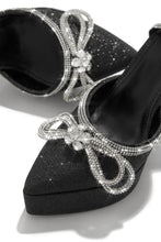 Load image into Gallery viewer, Date Night Black and Silver Heel
