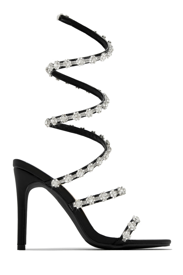 Load image into Gallery viewer, Black and Silver Heel
