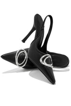 Load image into Gallery viewer, Black Embellished Heels
