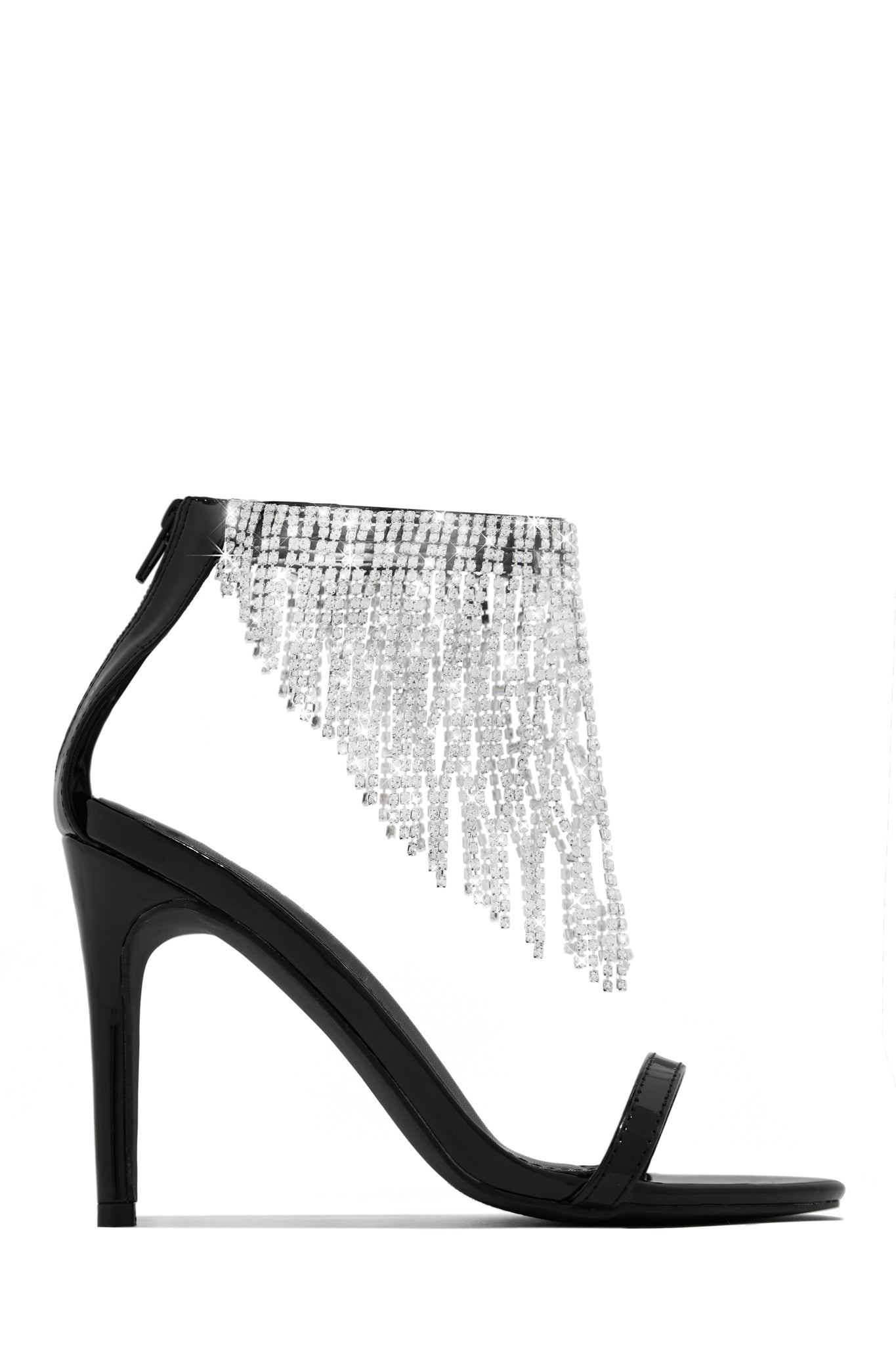 Amazon.com | FSJ Women Chic Black Curled High Heels Pumps Slip On Pointed  Toe Slide Formal Dress Shoes 4 Black | Pumps