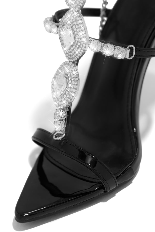 Load image into Gallery viewer, Main Character Embellished Single Sole High Heels - Black
