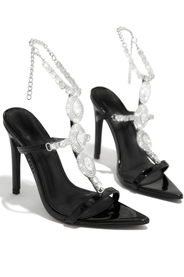 Load image into Gallery viewer, Main Character Embellished Single Sole High Heels - Black
