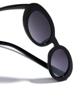Load image into Gallery viewer, Elena Oval Sunglasses - Black
