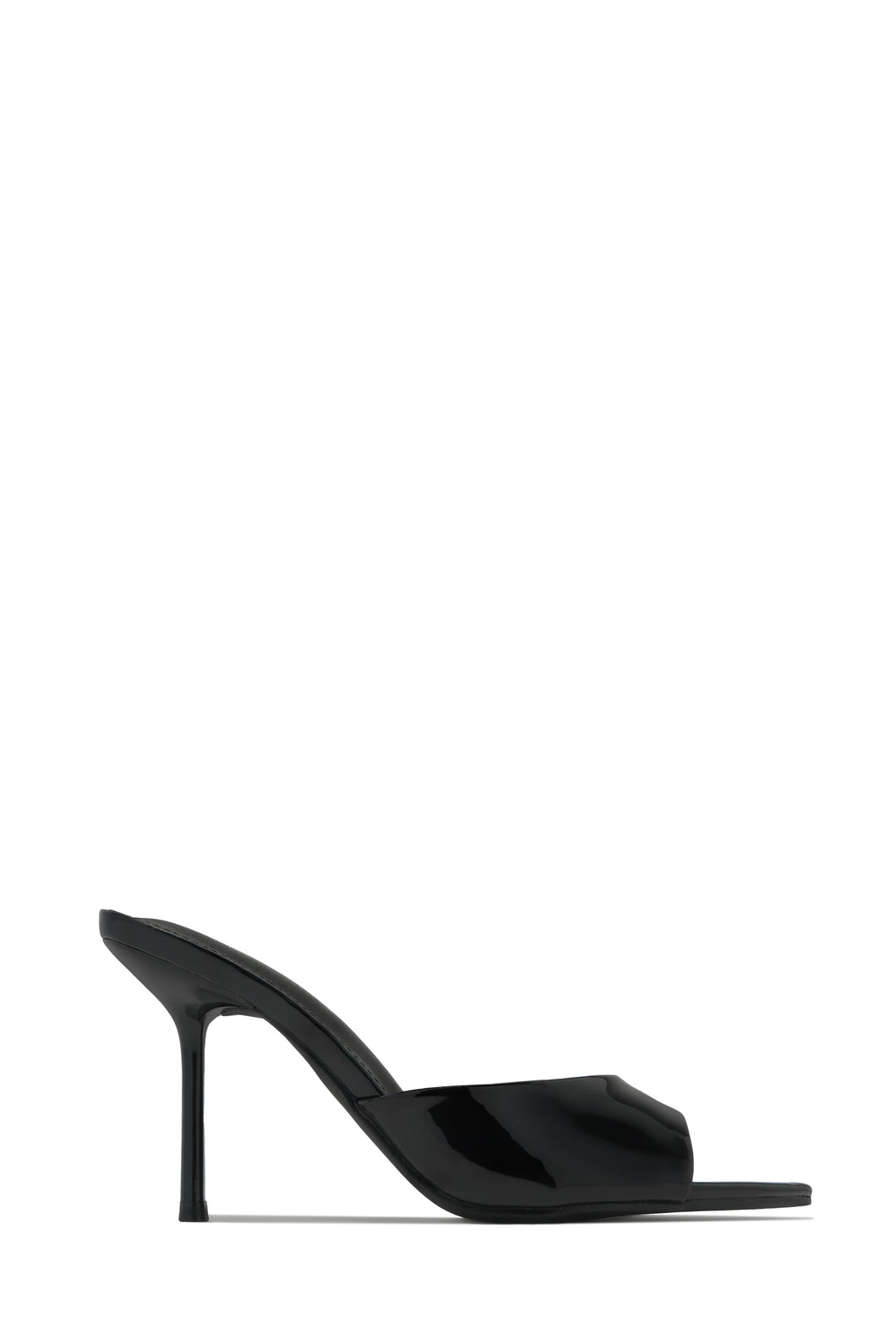 Naiya Open Pointed Toe Mule Heels - Black