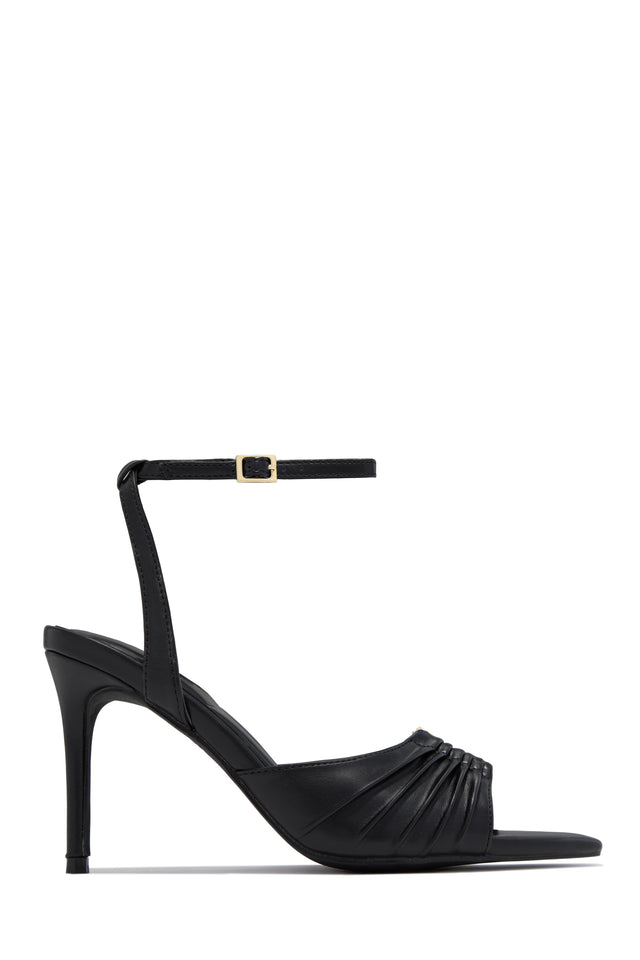 Load image into Gallery viewer, Anahi Single Sole Mid Heels - Black
