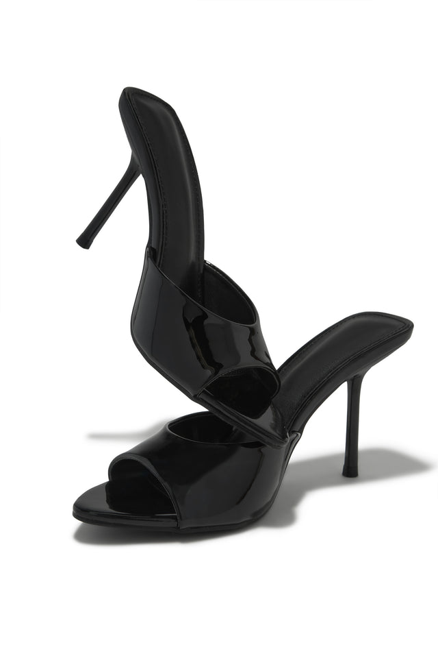 Load image into Gallery viewer, Naiya Open Pointed Toe Mule Heels - Black
