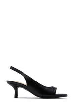 Load image into Gallery viewer, Becca Slingback Mid Heels - Black
