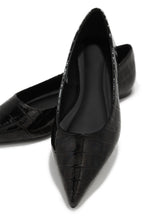 Load image into Gallery viewer, Black Office Girl Flats
