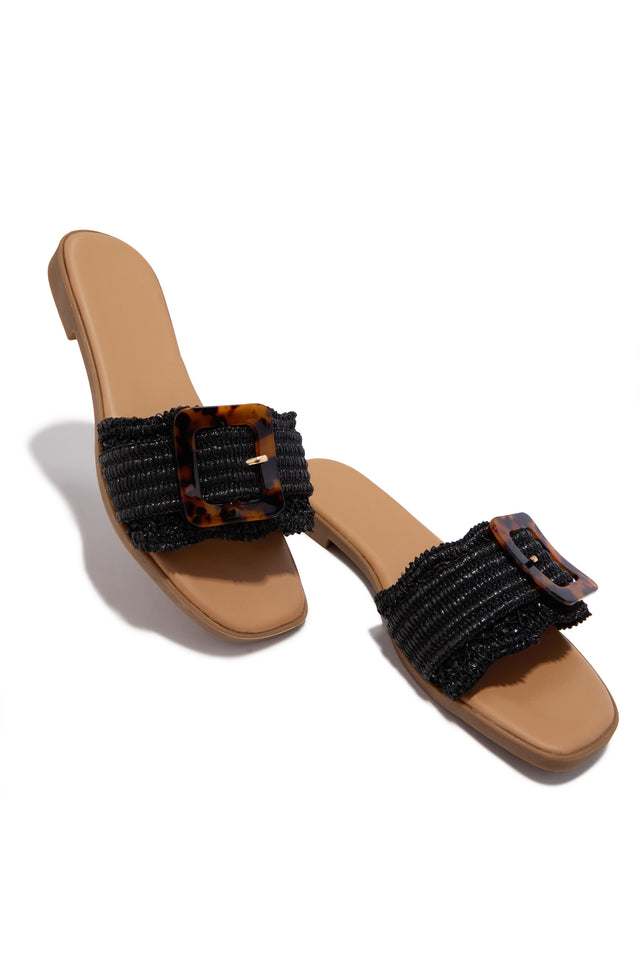 Load image into Gallery viewer, Soleil Slip On Sandals - Black
