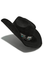 Load image into Gallery viewer, Yelayna Faux Suede Western Hat - Black
