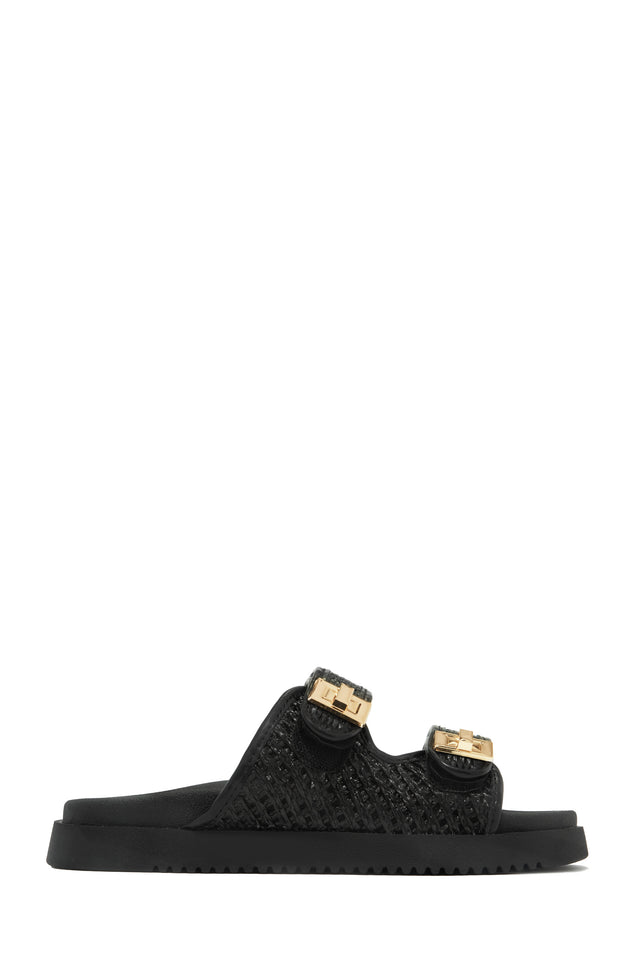 Load image into Gallery viewer, Santorini Getaway Chunky Slip On Sandals - Black
