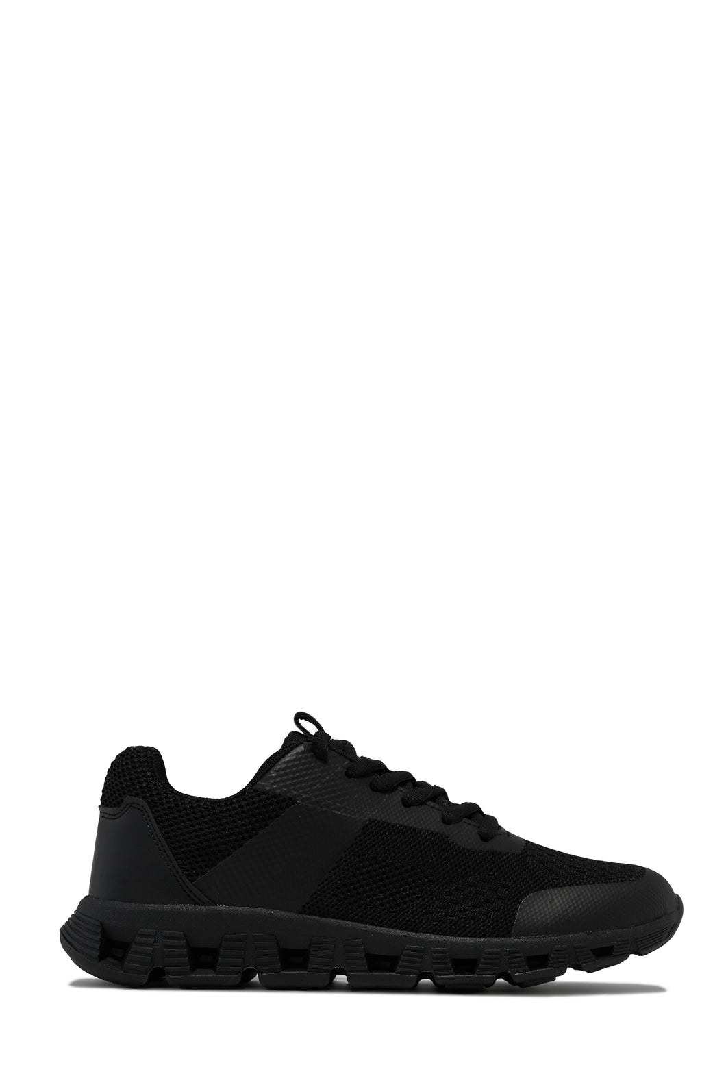 Jet Setter Lace Up Sneakers - Black