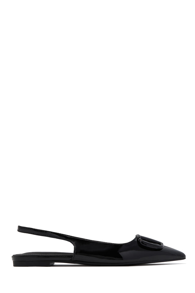 Load image into Gallery viewer, Violet Slingback Flats - Black
