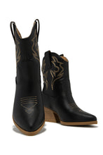 Load image into Gallery viewer, Festival Playlist Cowgirl Boots - Black
