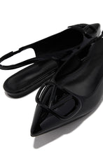 Load image into Gallery viewer, Violet Slingback Flats - Black
