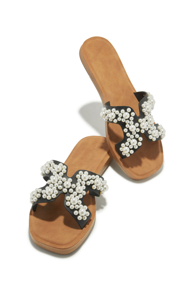 Load image into Gallery viewer, Palm Beach Slip In Sandals - Black
