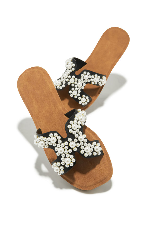 Load image into Gallery viewer, Palm Beach Slip In Sandals - Black
