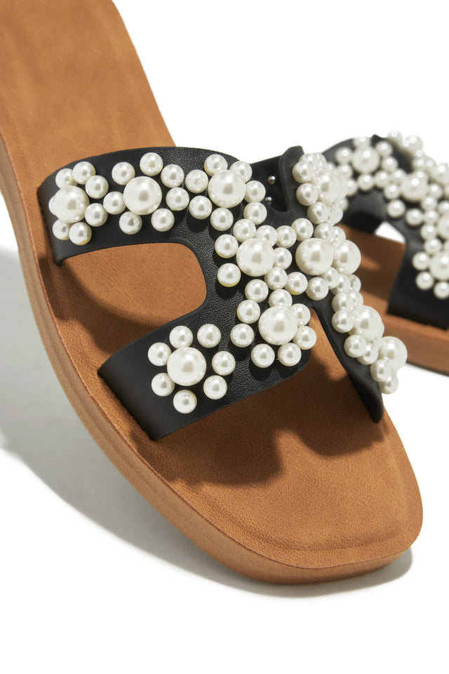 Load image into Gallery viewer, Palm Beach Slip In Sandals - Black

