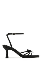 Load image into Gallery viewer, Denaya Ankle Strap Mid Heels - Black
