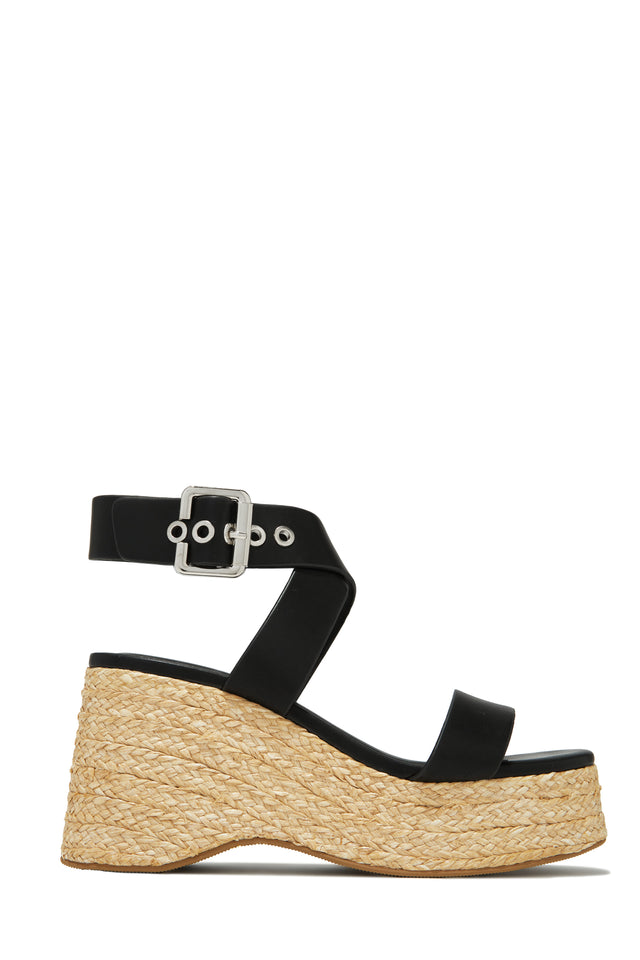 Load image into Gallery viewer, Black Platform Sandals
