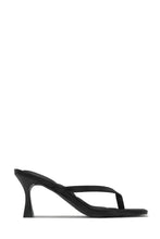 Load image into Gallery viewer, Angelie Mid Heel Mules - Black
