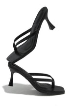 Load image into Gallery viewer, Angelie Mid Heel Mules - Black
