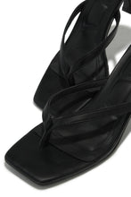 Load image into Gallery viewer, Angelie Mid Heel Mules - Black
