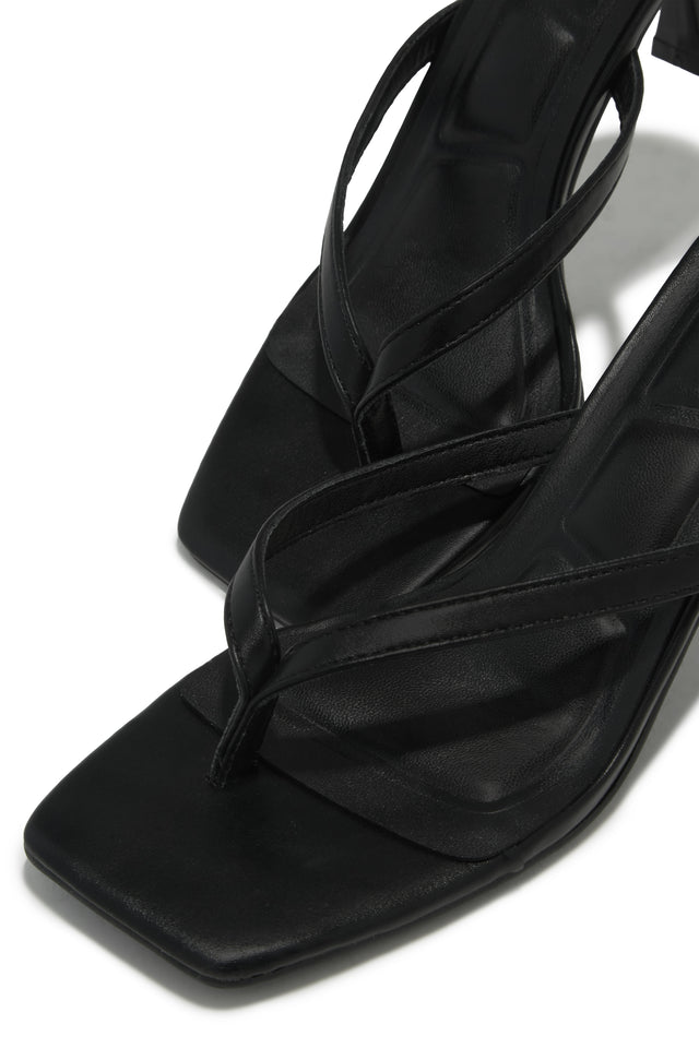 Load image into Gallery viewer, Angelie Mid Heel Mules - Black
