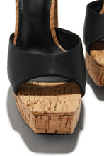 Load image into Gallery viewer, Elyna Platform Block Heels - Black
