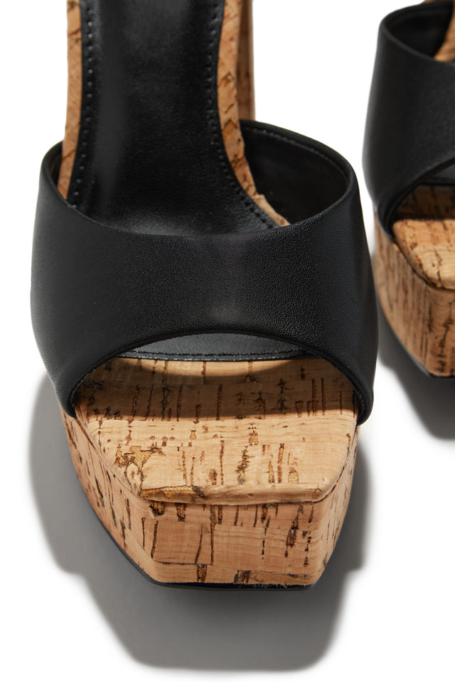 Load image into Gallery viewer, Elyna Platform Block Heels - Black
