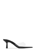Load image into Gallery viewer, Zariah Mid Heel Mules - Black
