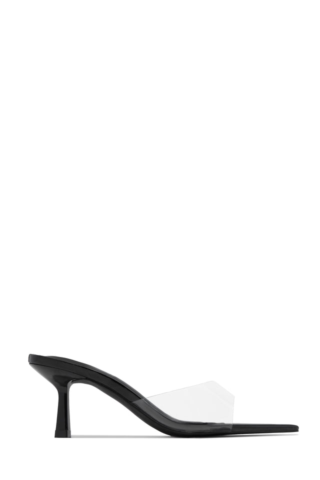 Load image into Gallery viewer, Zariah Mid Heel Mules - Black
