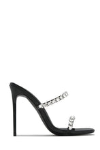 Load image into Gallery viewer, Black Single Sole Embellished High Heel Mules
