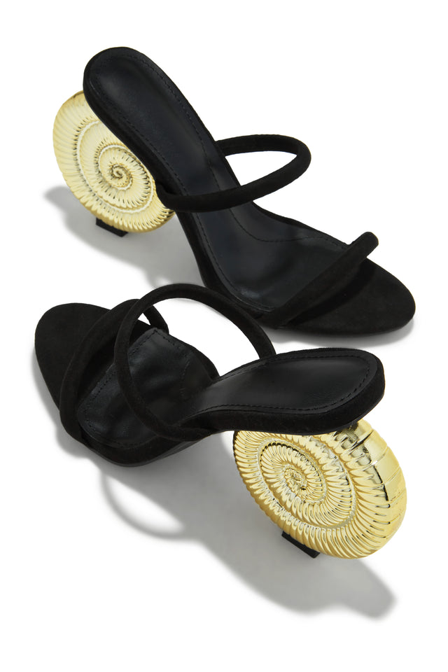 Load image into Gallery viewer, Mule with Gold Shell Heel
