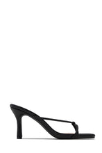 Mely Mid Heel Mules - Black