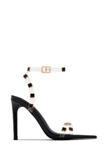 Load image into Gallery viewer, Aurela Clear Strap High Heels - Black
