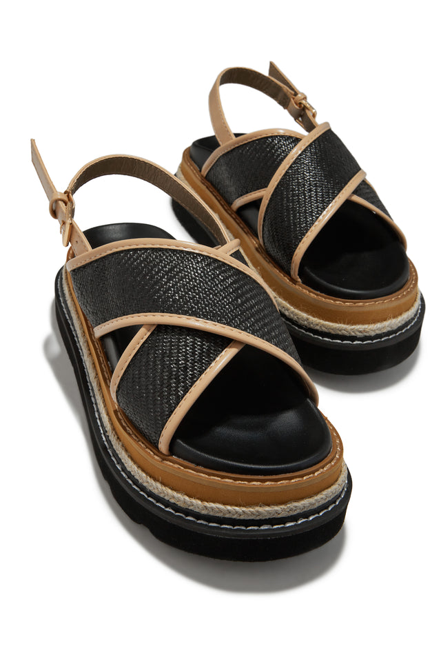Load image into Gallery viewer, Noemy Chunky Platform Sandals - Black
