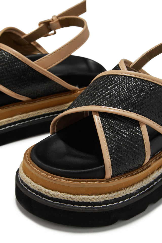 Load image into Gallery viewer, Noemy Chunky Platform Sandals - Black
