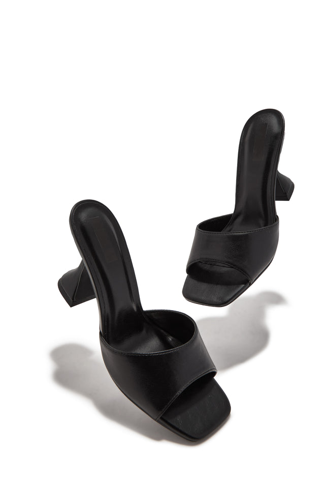 Load image into Gallery viewer, Jayne Mid Heel Mules - Black
